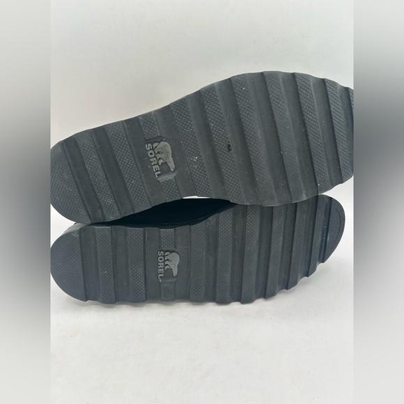 Sorel Women's Ainsley Boot Size 10.5 Waterproof  Chelsea Pull On Black Leather - Picture 8 of 10